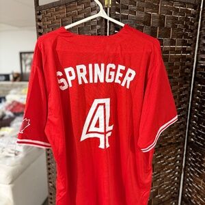 Springer Toronto Blue Jays Baseball Jersey
